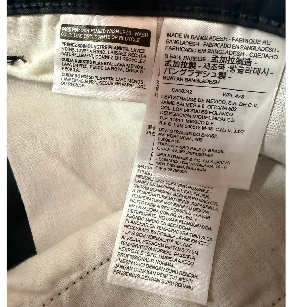 Levi's 541 Athletic Cargo Pants Men's 34x32 Black Stretch NWT